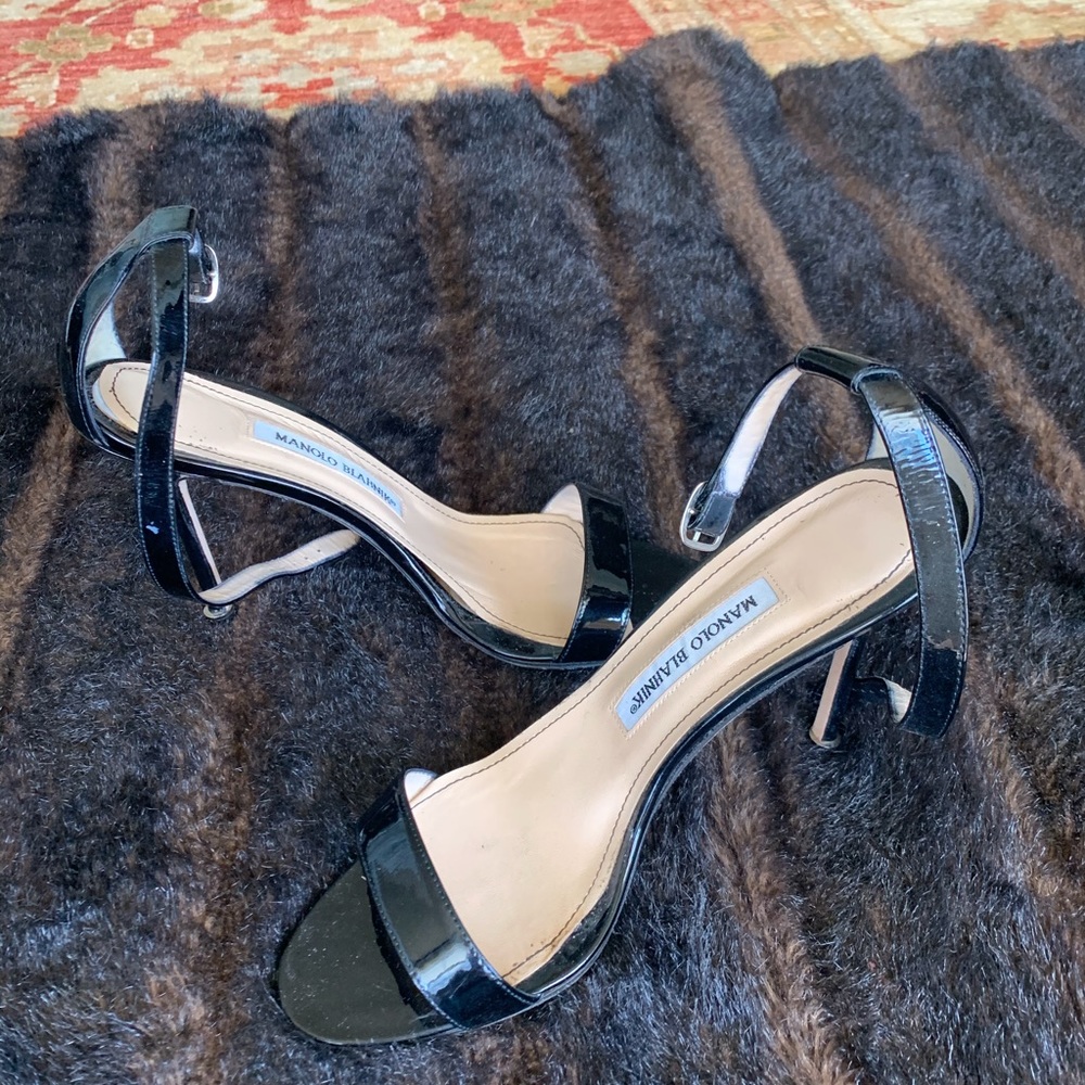 Manolo Blahnik stappy heels  size 38.5